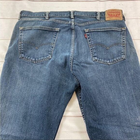 Levi Strauss & Co. Mens Blue 505 Straight Leg Denim Jeans Size W40xL30 - Picture 4 of 15
